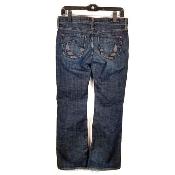 James Cured by Seun Women's Mid Rise Boot Cut Jeans Size 29 - Picture 2 of 10